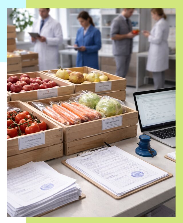 Сертификация овощей и фруктов в Новом Уренгое от 8838 р. | Алешин-Нвг