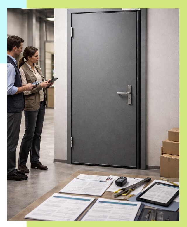 Сертификация противопожарных дверей в Новом Уренгое от 9358 р. | Алешин-Нвг