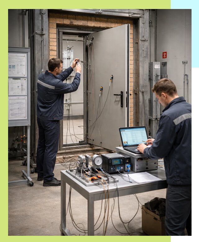 Сертификация противопожарных дверей в Новом Уренгое по ГОСТ и ТР