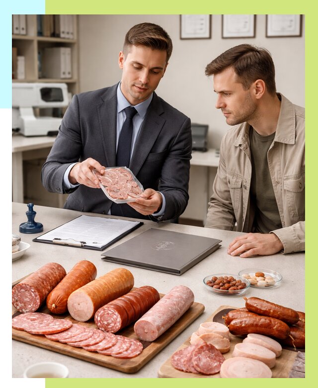 Сертификация колбасных изделий в Новом Уренгое от 7799 р. | Алешин-Нвг