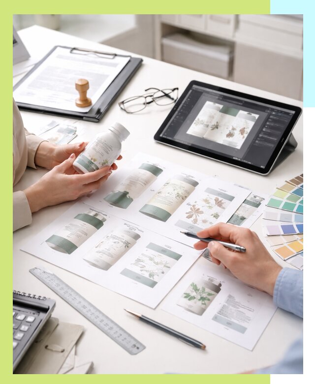 Профессиональная разработка дизайна и текста этикетки продукции в Новом Уренгое