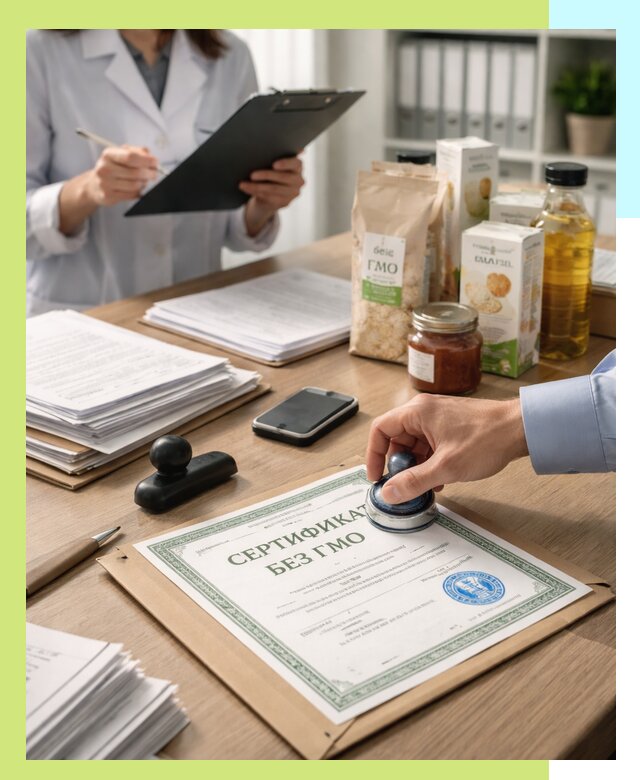 Получение сертификата Без ГМО для продукции в Новом Уренгое